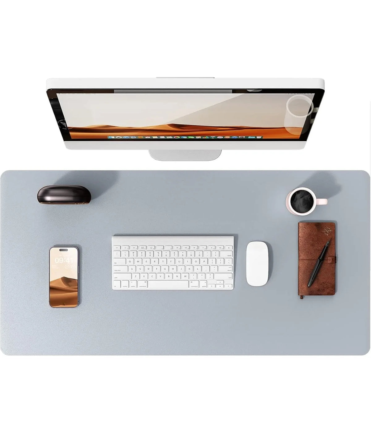 Desk mat de cuero PU grande (80x40 o 90x43 cm)