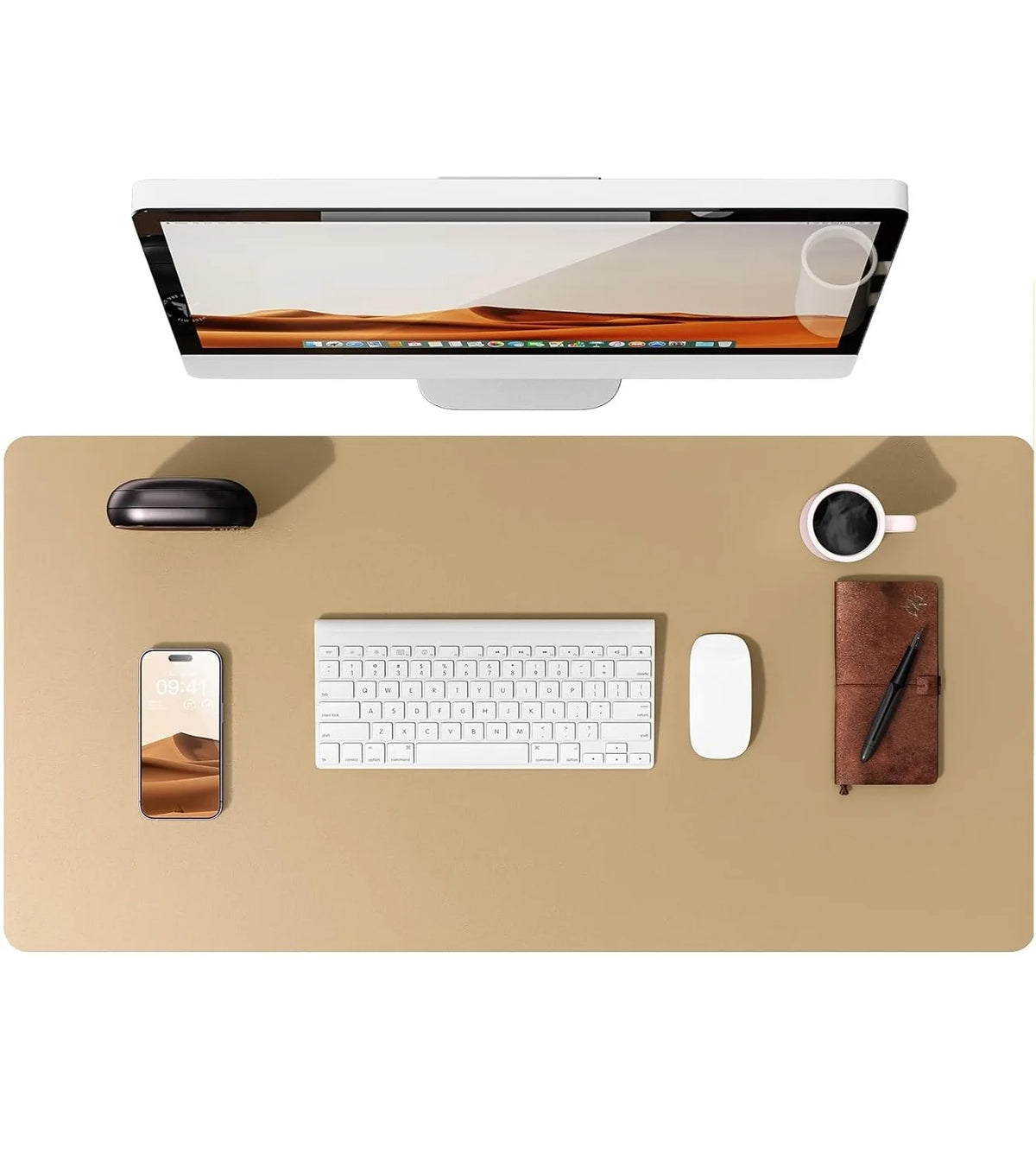 Desk mat de cuero PU grande (80x40 o 90x43 cm)