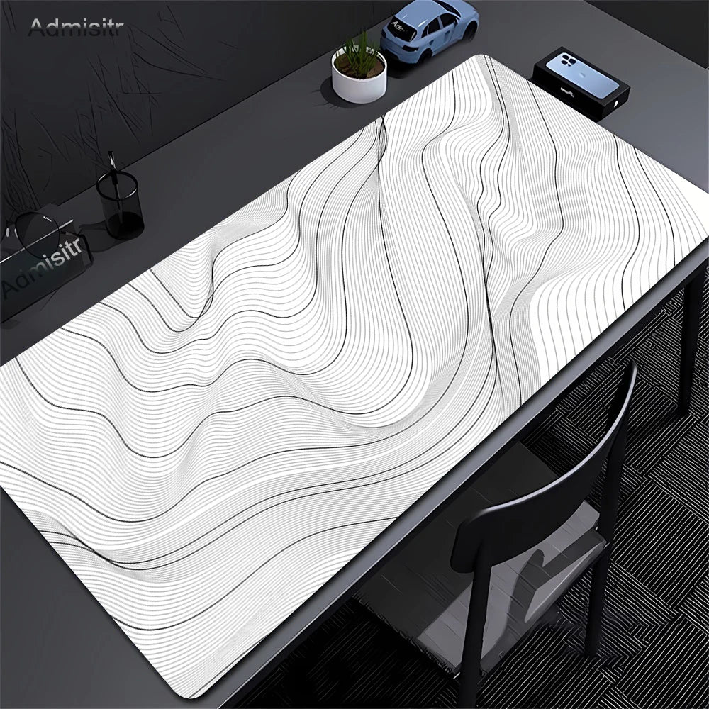 Desk mat XXL gamer diseño abstracto (bordes cosidos)