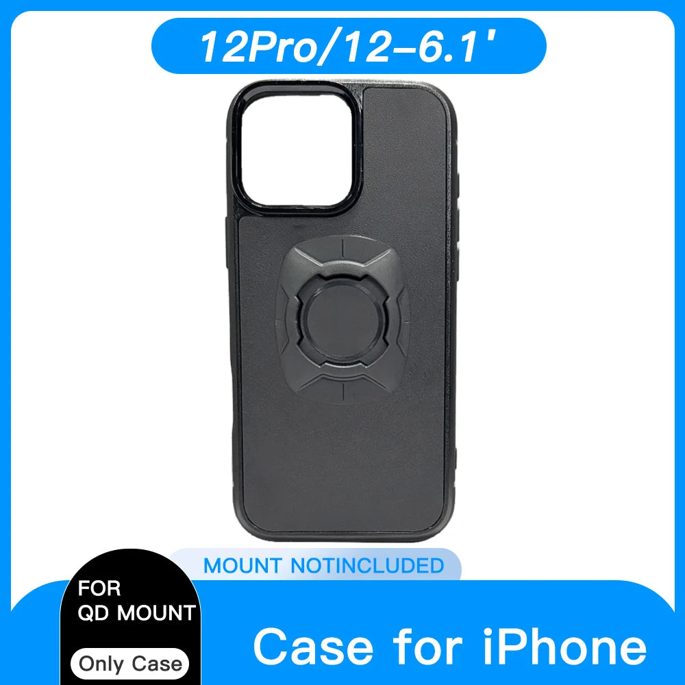 Funda con anclaje rápido para moto y bici (iPhone 12 a 18)