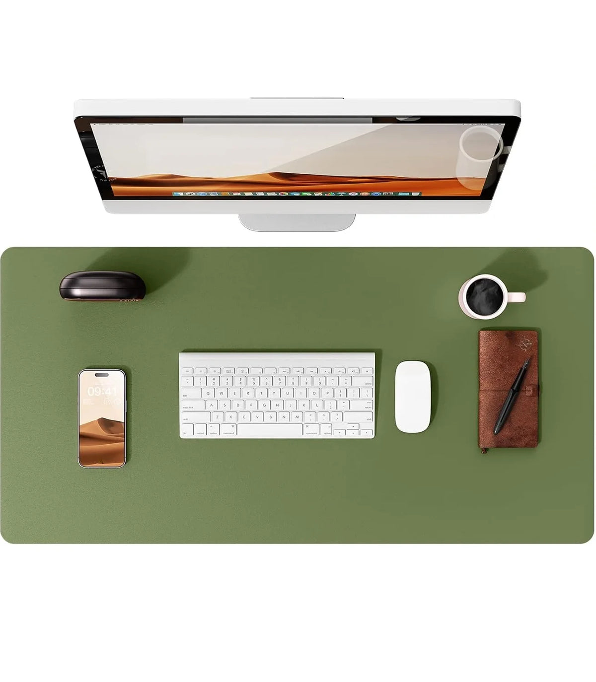 Desk mat de cuero PU grande (80x40 o 90x43 cm)