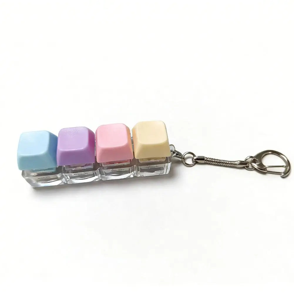 Llavero clicker de teclado mecánico (anti-estrés)