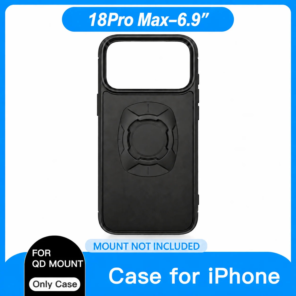 Funda con anclaje rápido para moto y bici (iPhone 12 a 18)