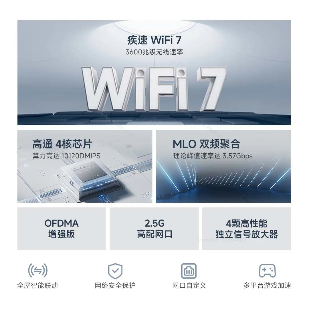 Router Xiaomi BE3600 WiFi 7 (mesh, gaming)