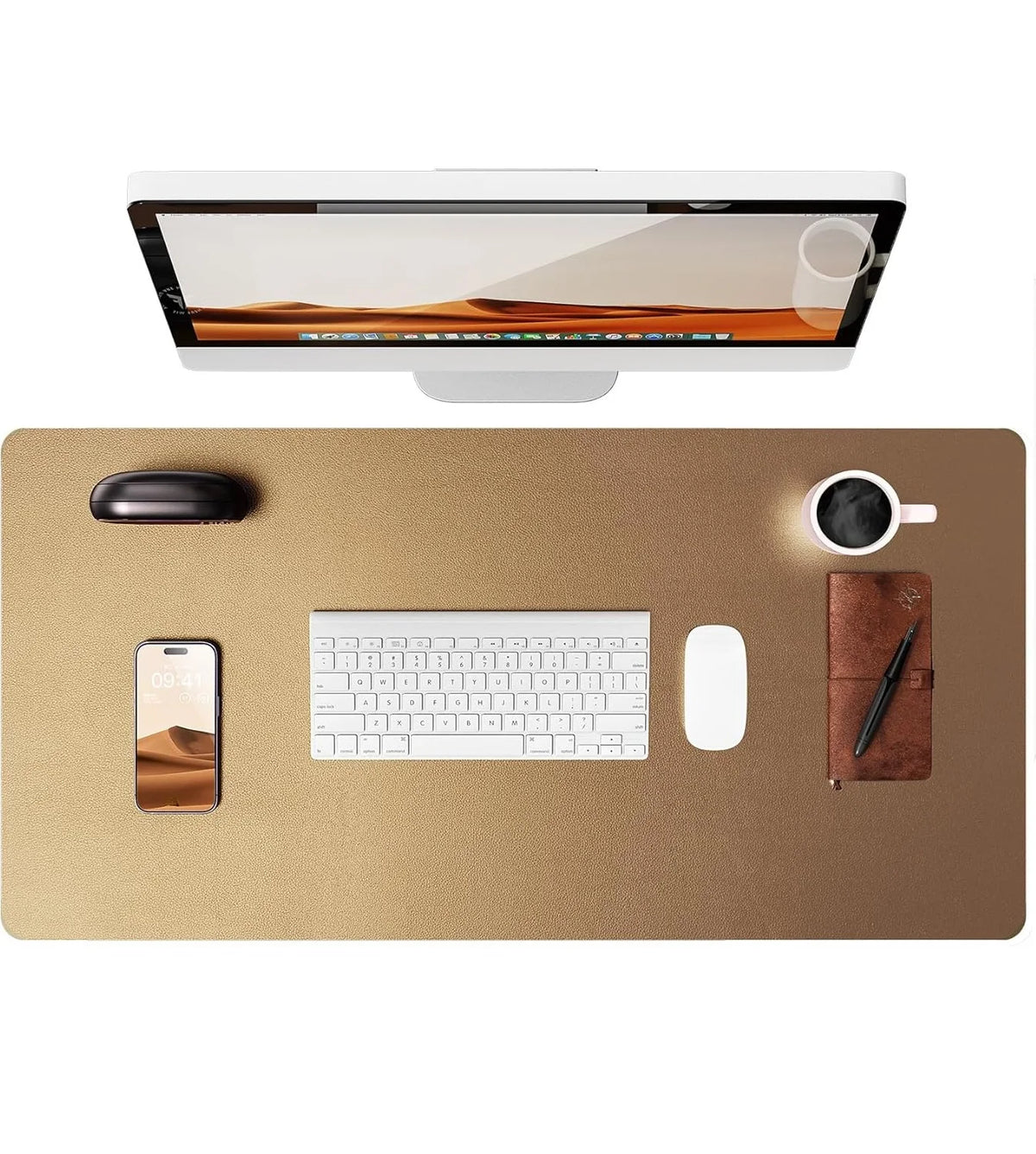 Desk mat de cuero PU grande (80x40 o 90x43 cm)