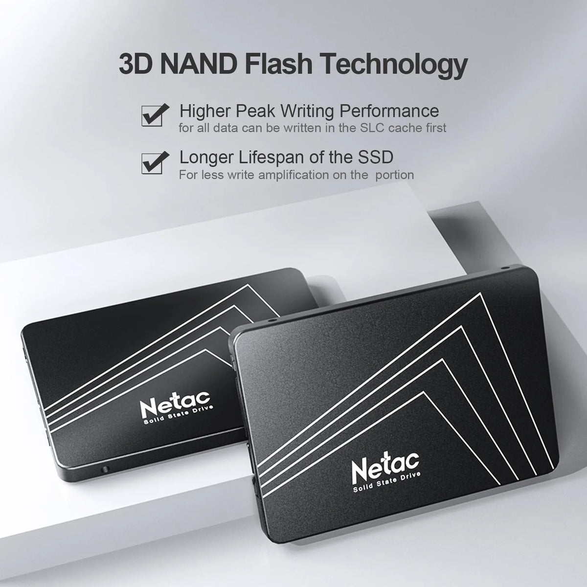 SSD SATA Netac 2.5" (128 GB, 256 GB o 512 GB)