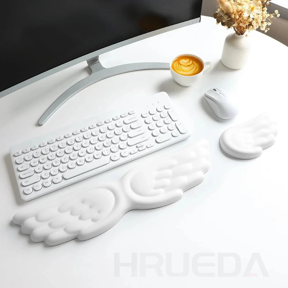 Reposamuñecas ergonómico de memory foam (teclado y mouse)
