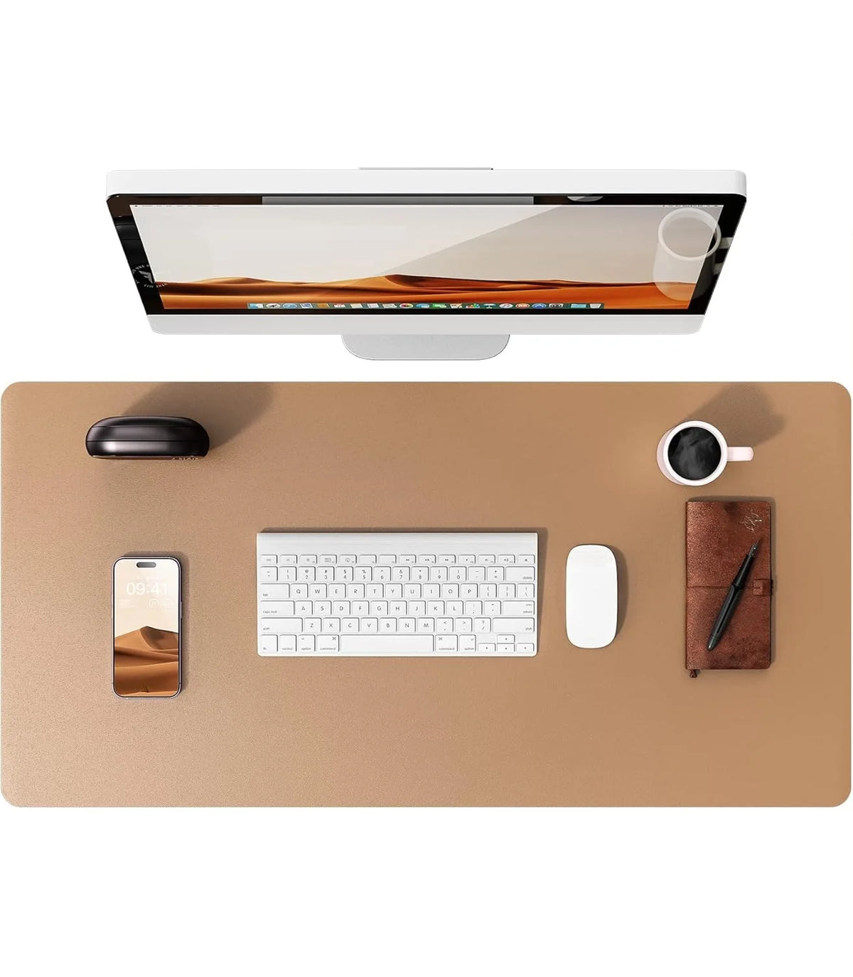 Desk mat de cuero PU grande (80x40 o 90x43 cm)