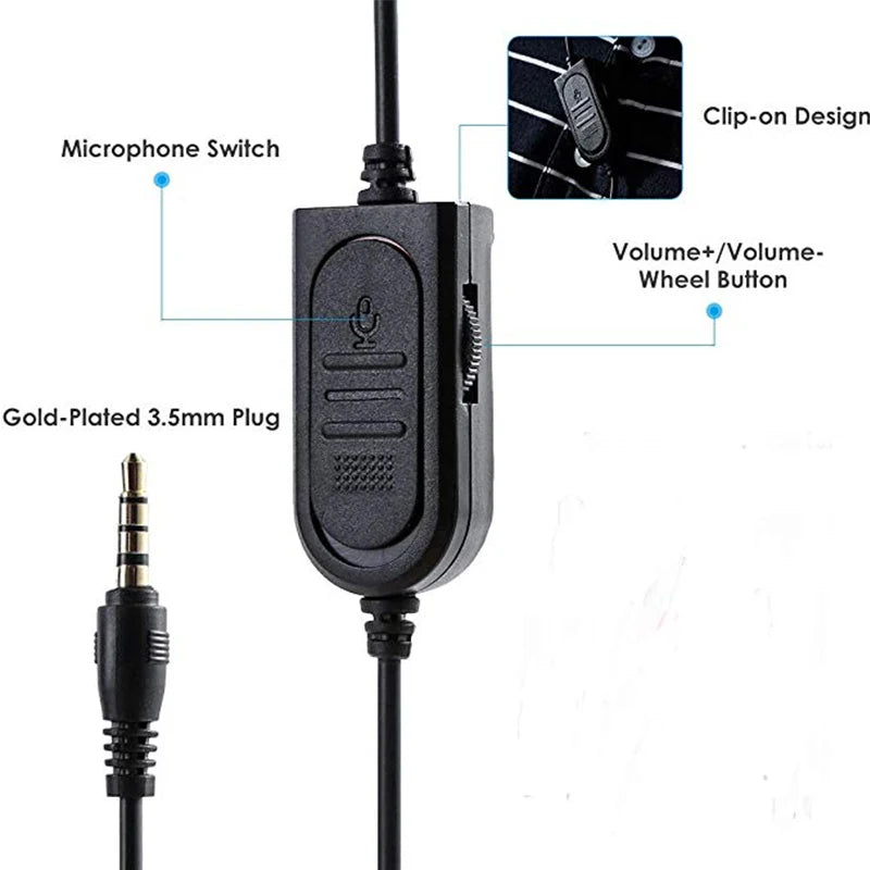 Headset gamer con micrófono y control de volumen (PC / PS4 / Xbox)
