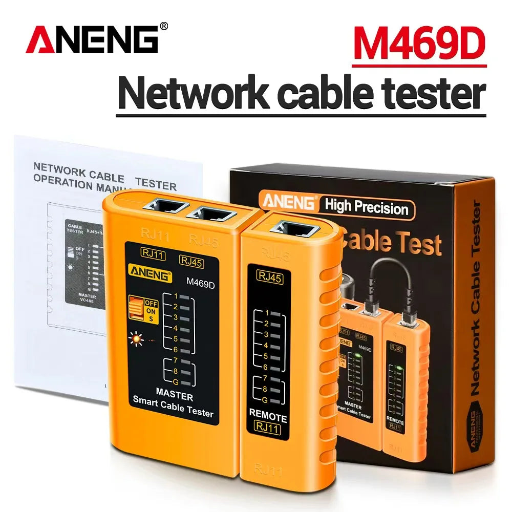 Probador de cable de red M469D (RJ45 / RJ11)