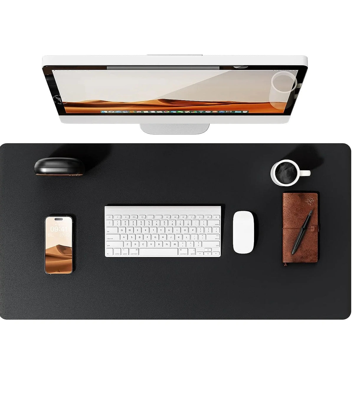 Desk mat de cuero PU grande (80x40 o 90x43 cm)