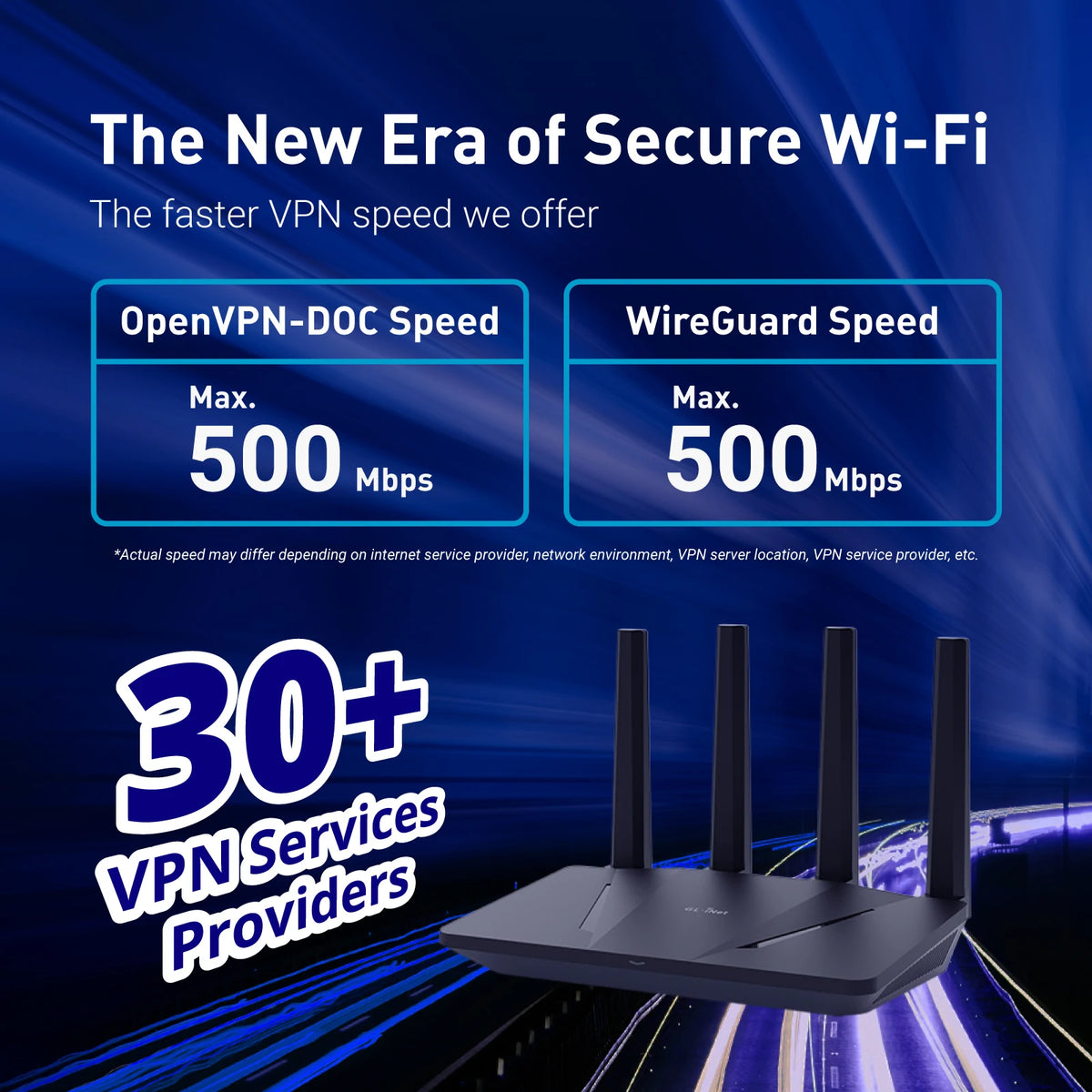 Router GL.iNet Flint AX1800 WiFi 6 (OpenWrt, VPN)