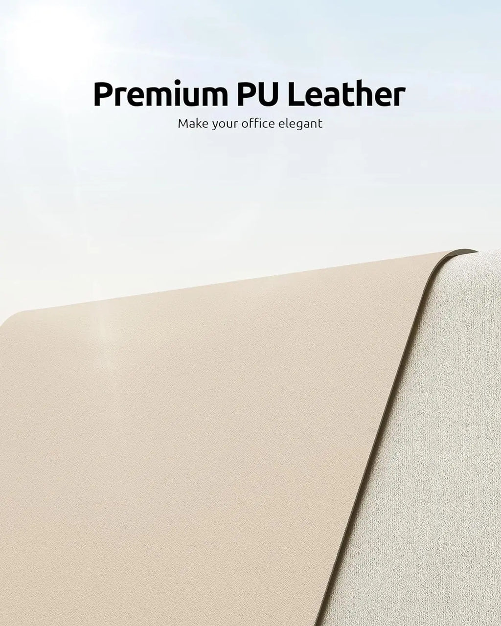 Desk mat de cuero PU grande (80x40 o 90x43 cm)