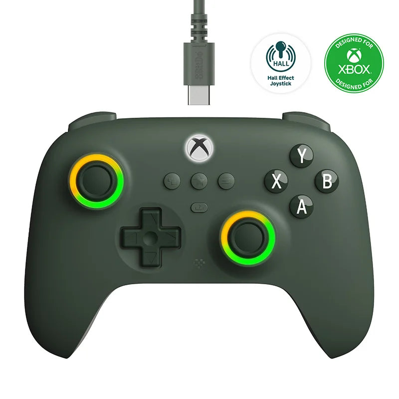 Control 8BitDo Ultimate C con cable (RGB, Hall Effect, PC / Xbox)