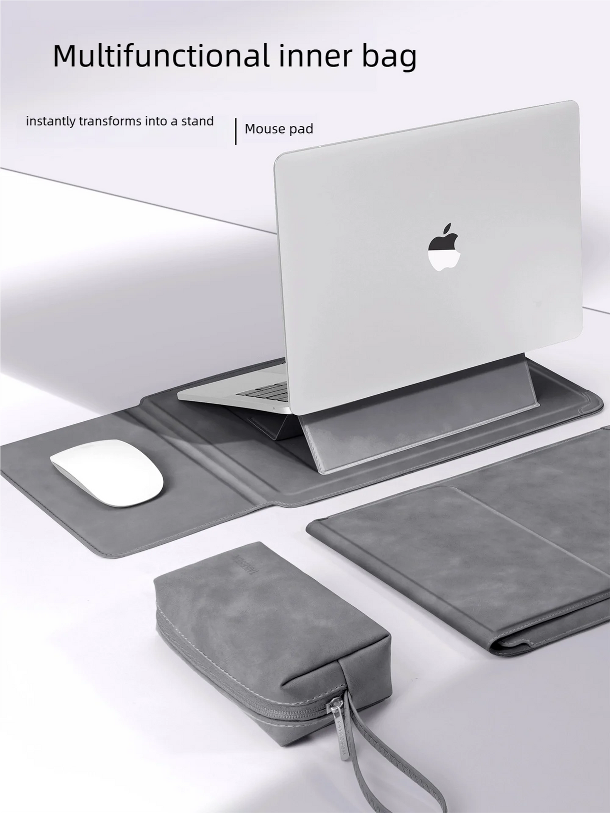Funda para laptop con soporte y bolsillo (13" a 16")