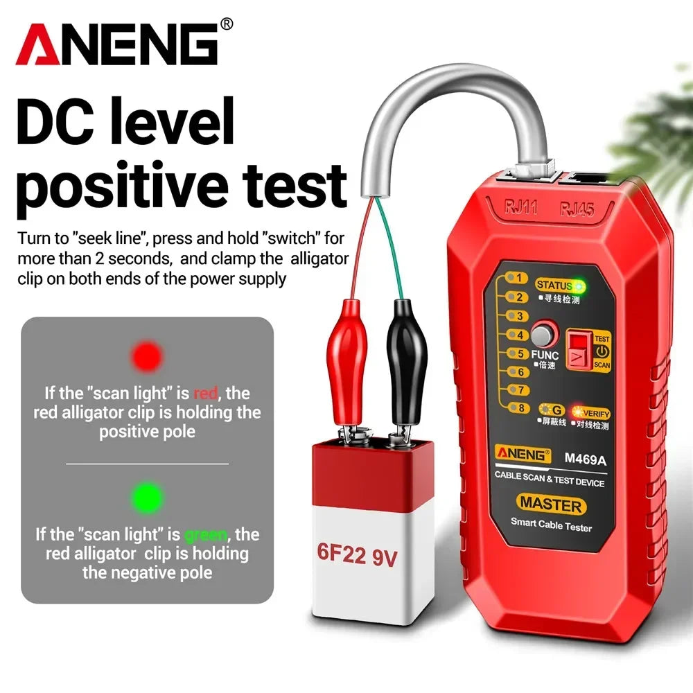 Tester y rastreador de cables ANENG M469A