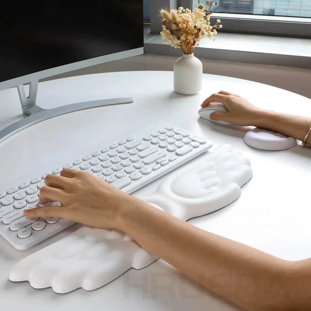 Reposamuñecas ergonómico de memory foam (teclado y mouse)