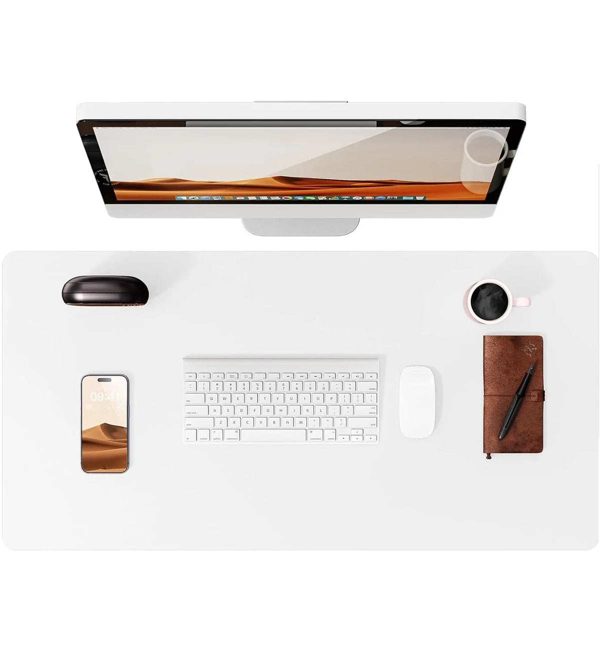 Desk mat de cuero PU grande (80x40 o 90x43 cm)