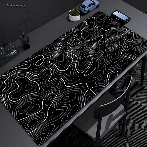 Desk mat XXL gamer diseño abstracto (bordes cosidos)