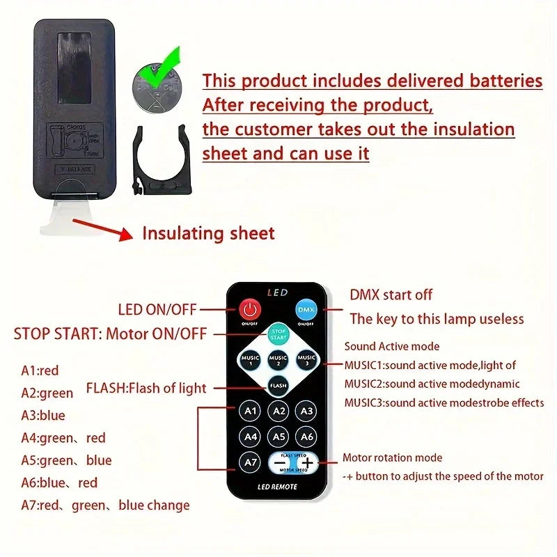 Proyector de galaxia y aurora LED (USB, control remoto)