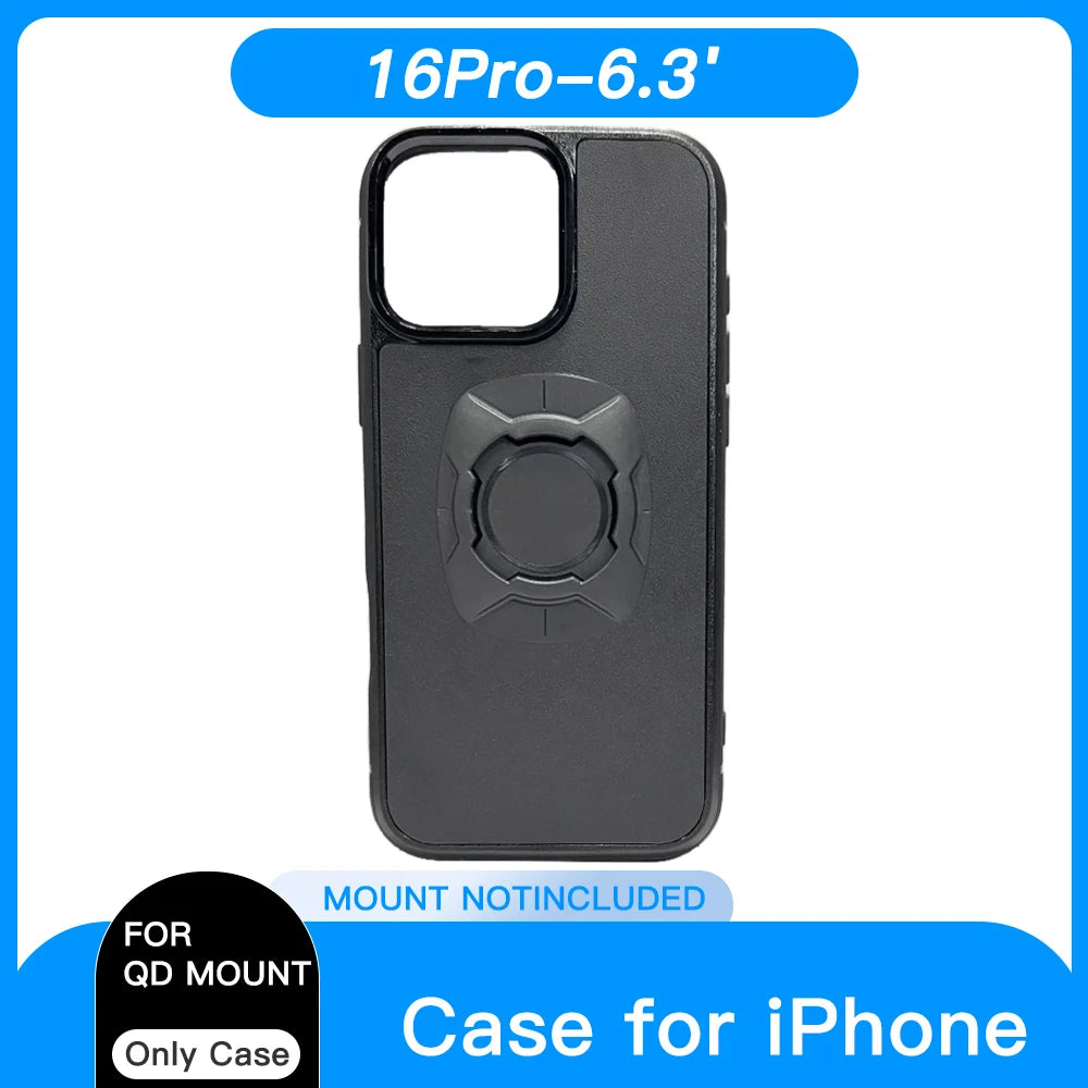 Funda con anclaje rápido para moto y bici (iPhone 12 a 18)