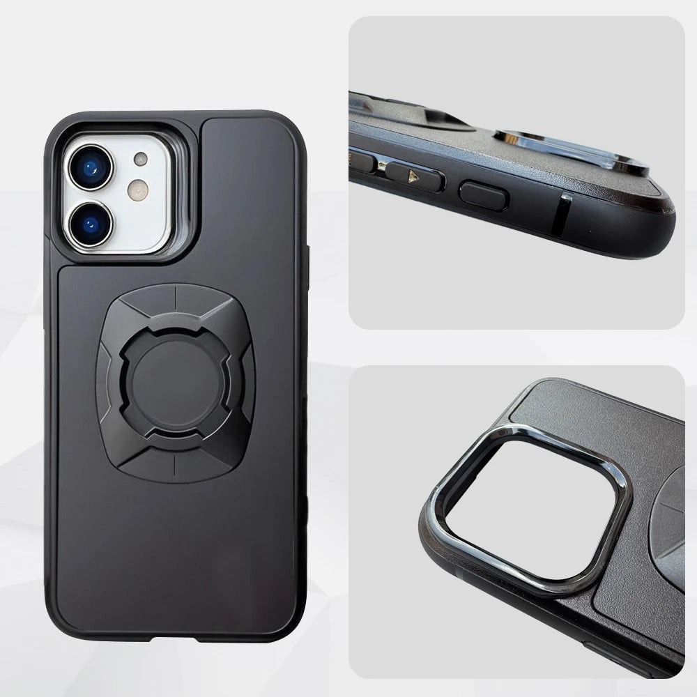 Funda con anclaje rápido para moto y bici (iPhone 12 a 18)