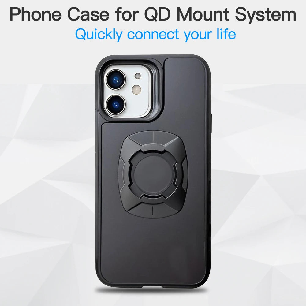 Funda con anclaje rápido para moto y bici (iPhone 12 a 18)