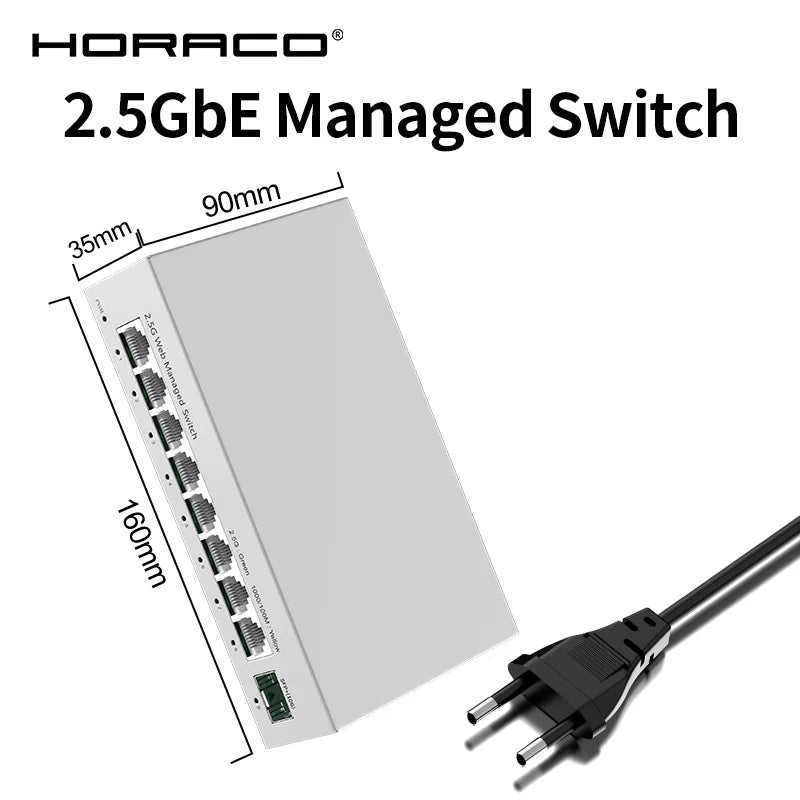 Switch administrable 8 puertos 2.5G + SFP+ 10G
