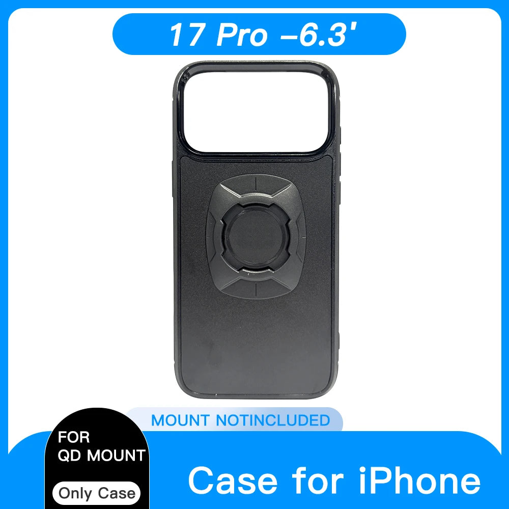Funda con anclaje rápido para moto y bici (iPhone 12 a 18)