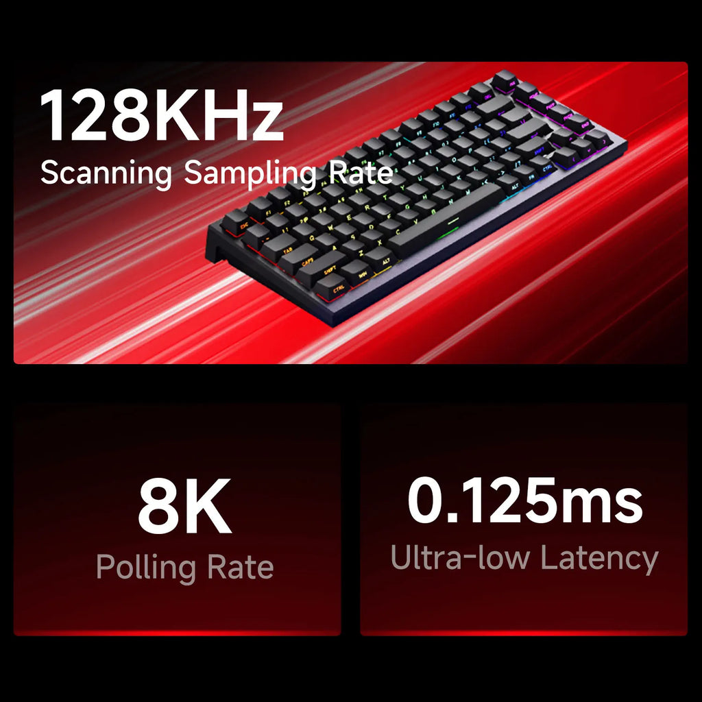Teclado magnético AKKO TAC75 HE (Rapid Trigger, 8K, RGB)