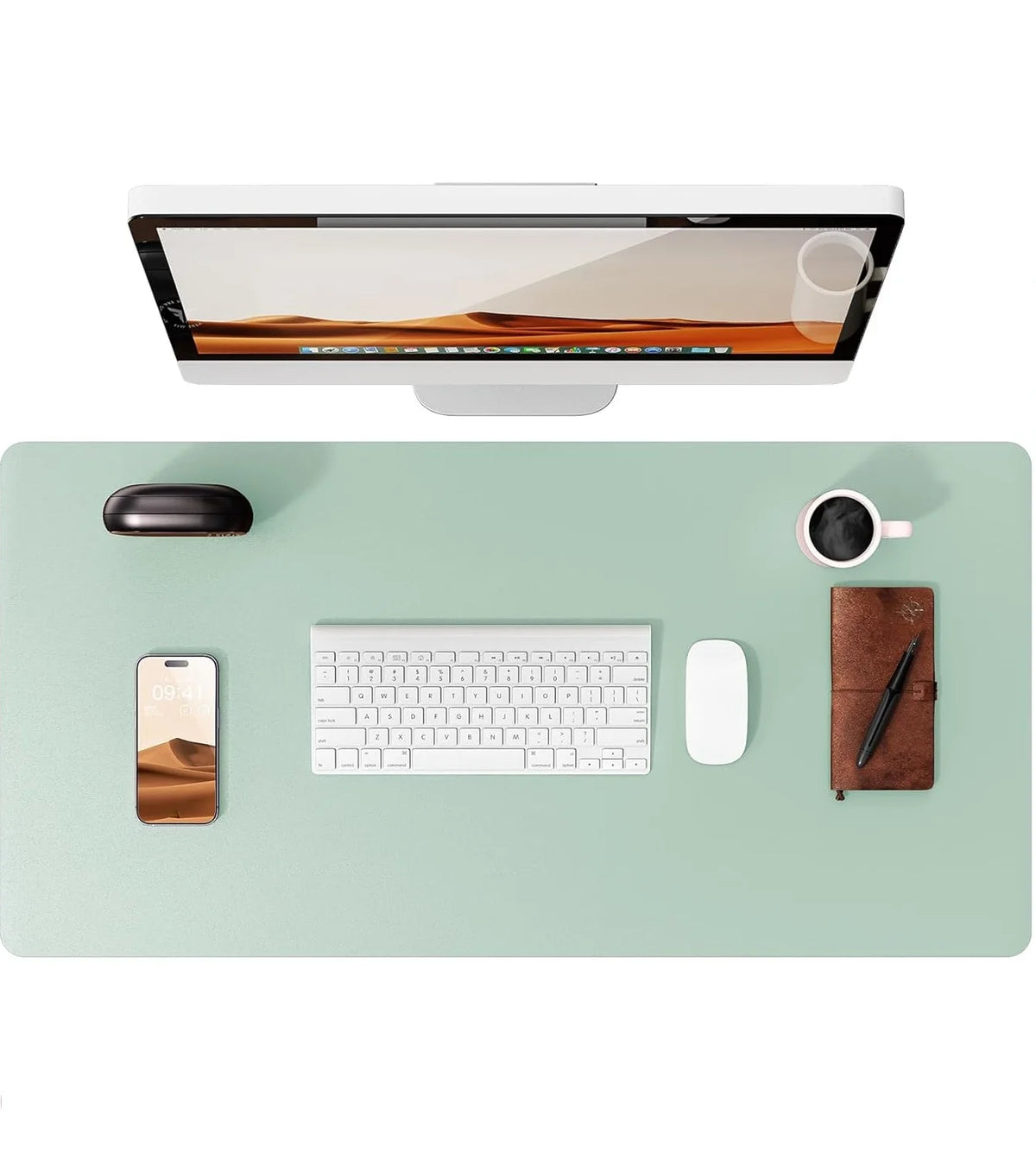 Desk mat de cuero PU grande (80x40 o 90x43 cm)