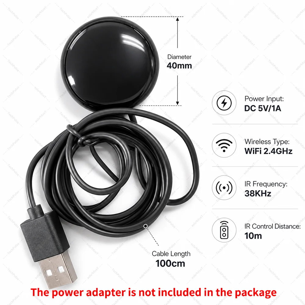 Control universal IR WiFi (aire acondicionado y TV)