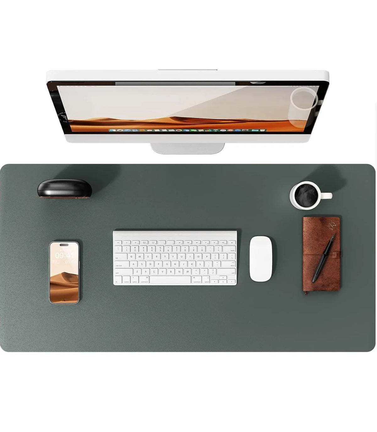 Desk mat de cuero PU grande (80x40 o 90x43 cm)