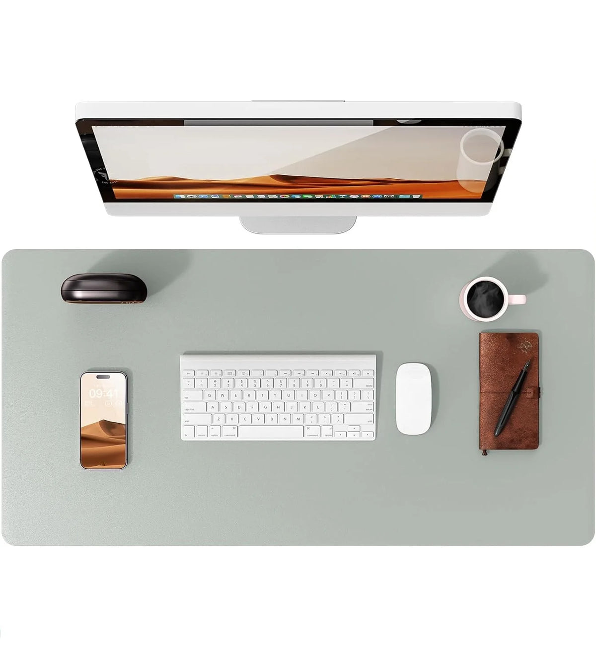 Desk mat de cuero PU grande (80x40 o 90x43 cm)