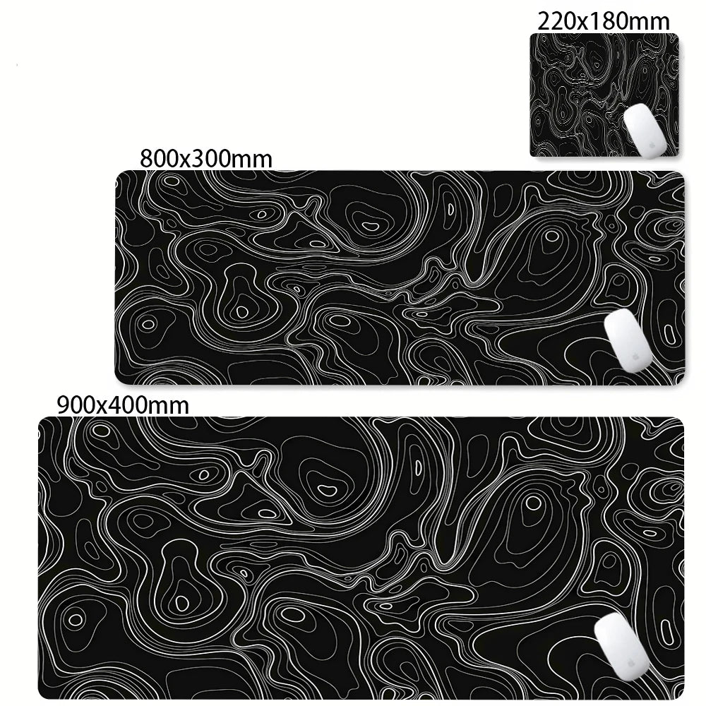 Desk mat XXL gamer diseño abstracto (bordes cosidos)