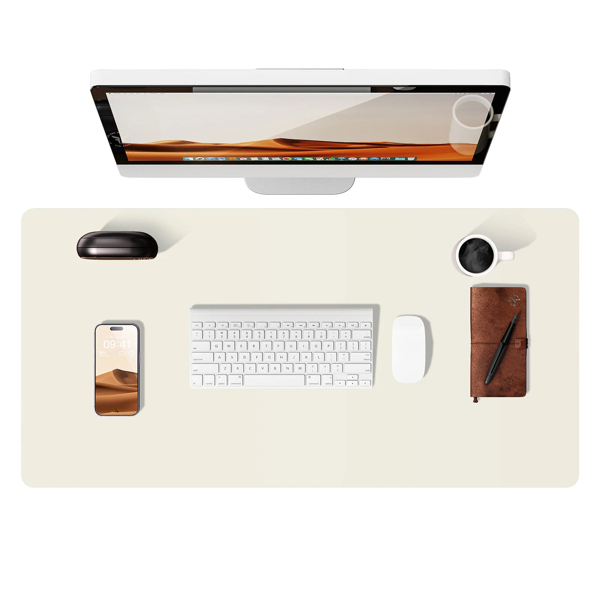 Desk mat de cuero PU grande (80x40 o 90x43 cm)
