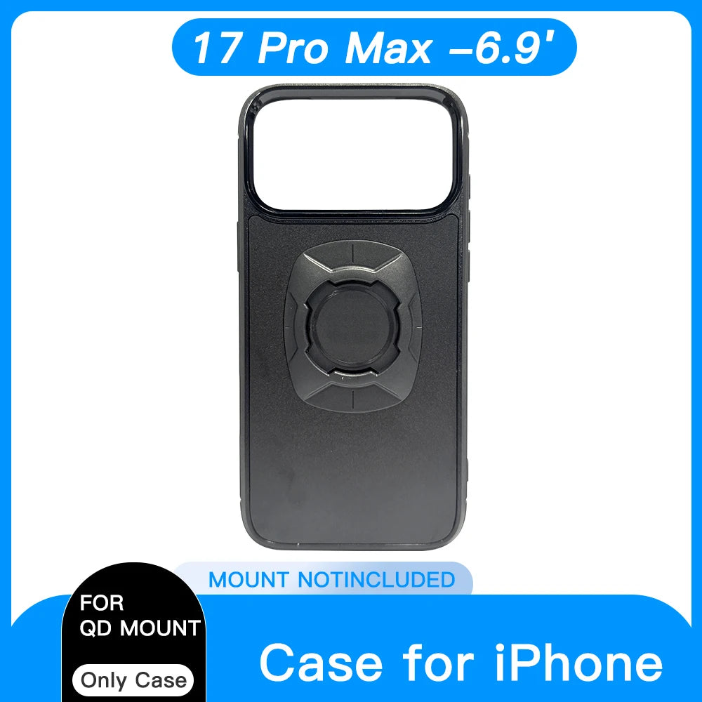 Funda con anclaje rápido para moto y bici (iPhone 12 a 18)