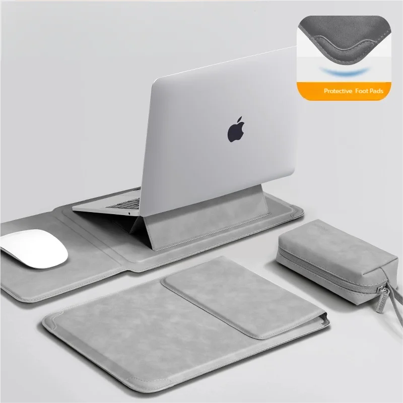 Funda para laptop con soporte y bolsillo (13" a 16")