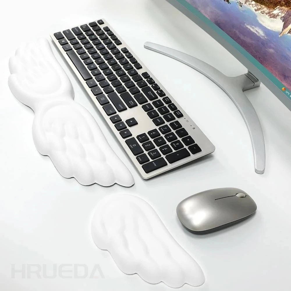 Reposamuñecas ergonómico de memory foam (teclado y mouse)