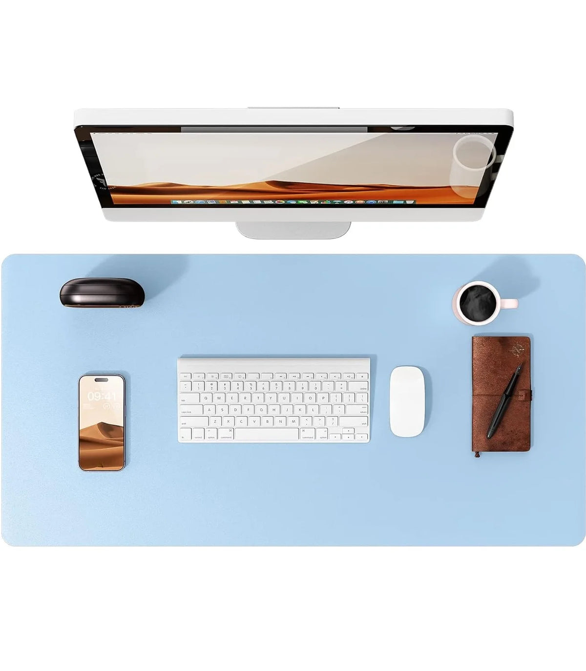 Desk mat de cuero PU grande (80x40 o 90x43 cm)