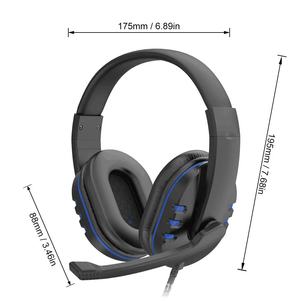 Headset gamer con micrófono y control de volumen (PC / PS4 / Xbox)