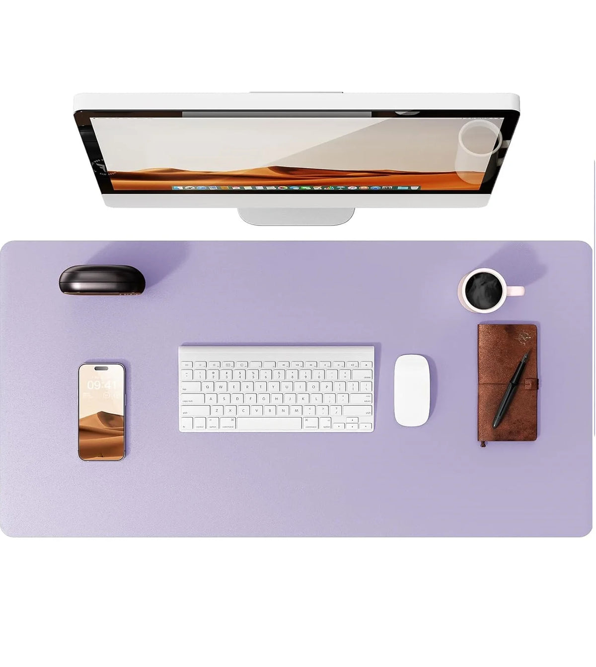 Desk mat de cuero PU grande (80x40 o 90x43 cm)