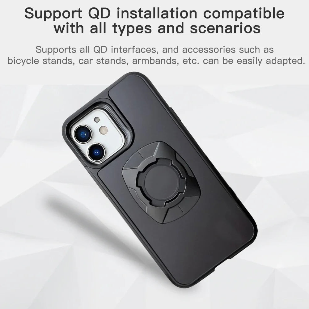 Funda con anclaje rápido para moto y bici (iPhone 12 a 18)