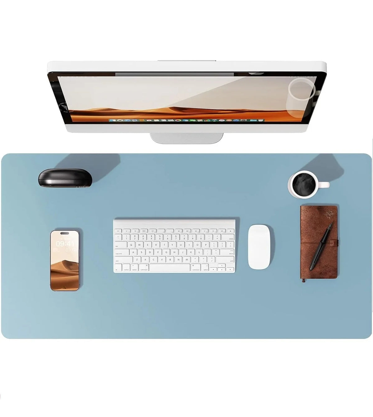 Desk mat de cuero PU grande (80x40 o 90x43 cm)