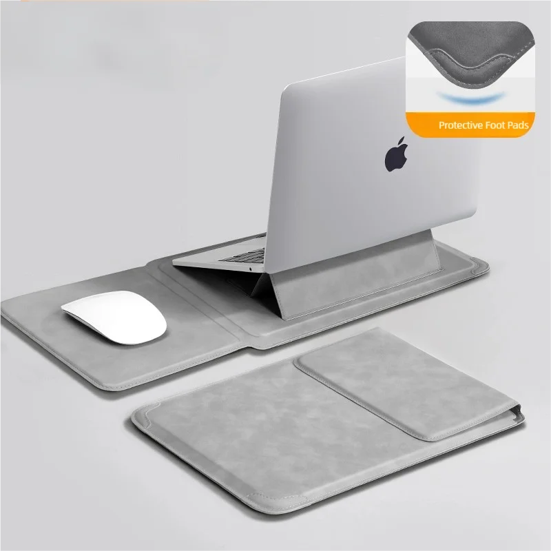 Funda para laptop con soporte y bolsillo (13" a 16")