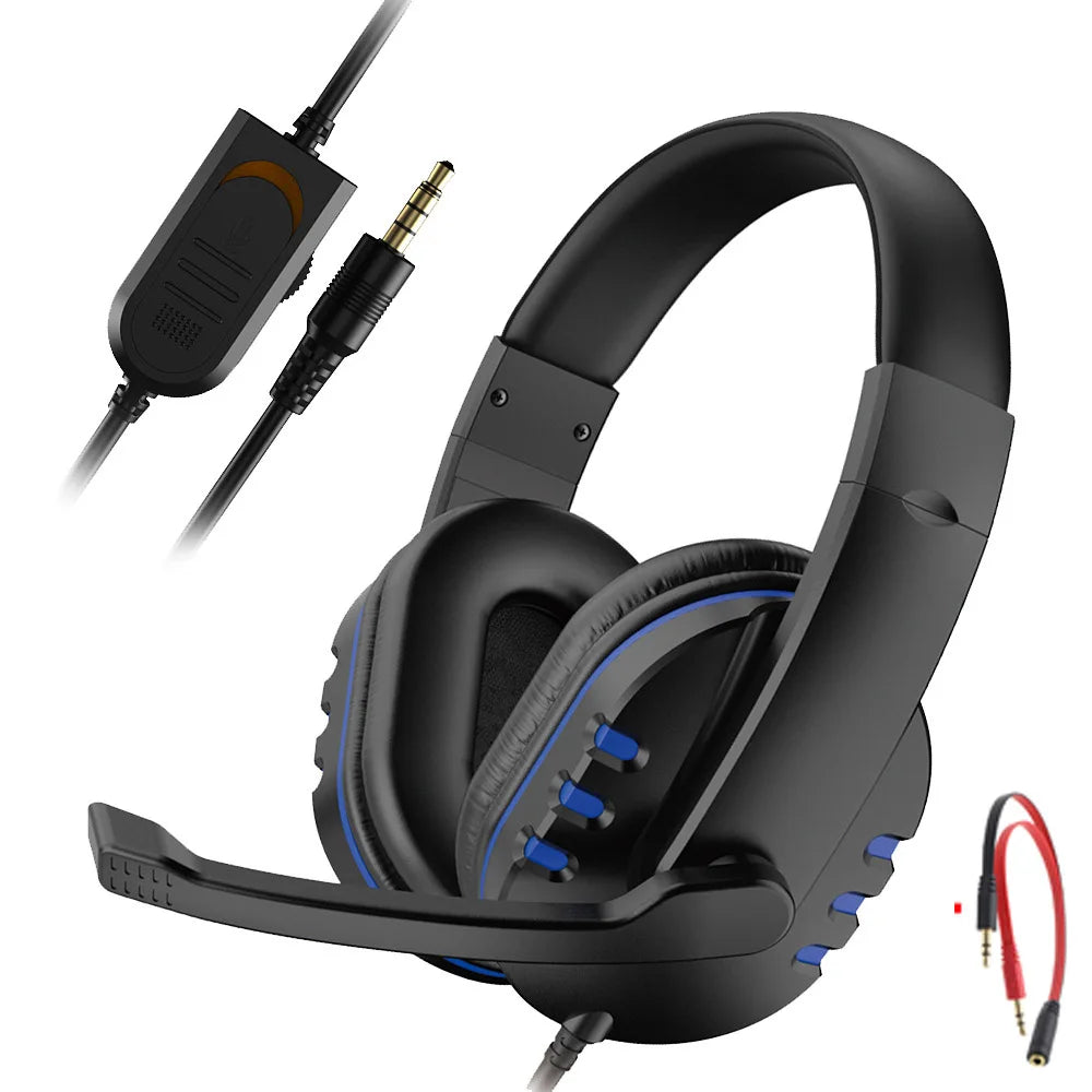 Headset gamer con micrófono y control de volumen (PC / PS4 / Xbox)