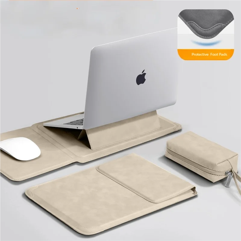 Funda para laptop con soporte y bolsillo (13" a 16")