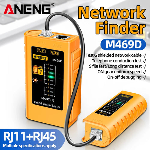 Probador de cable de red M469D (RJ45 / RJ11)