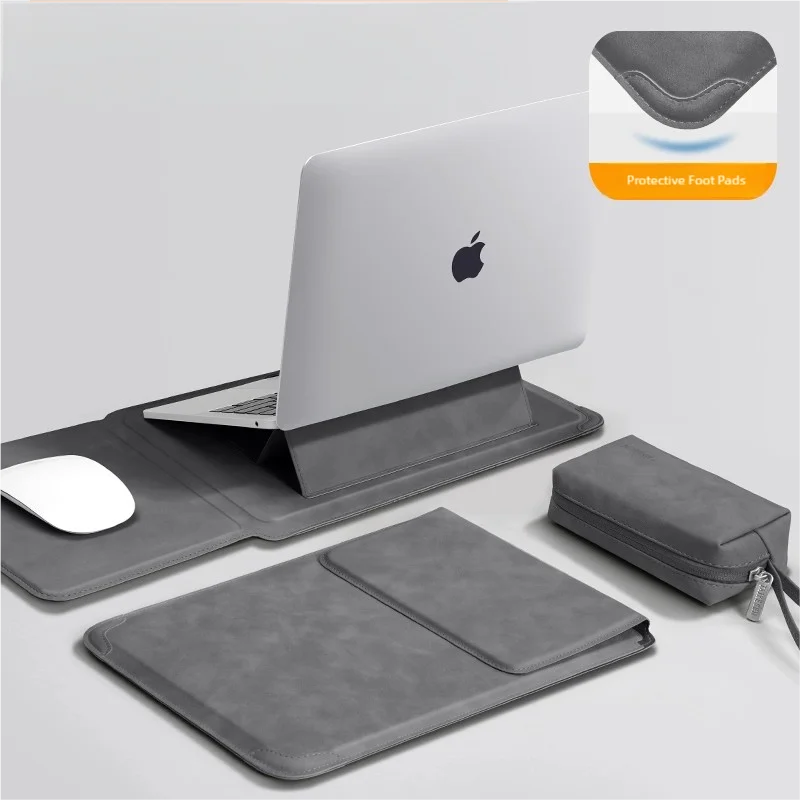 Funda para laptop con soporte y bolsillo (13" a 16")