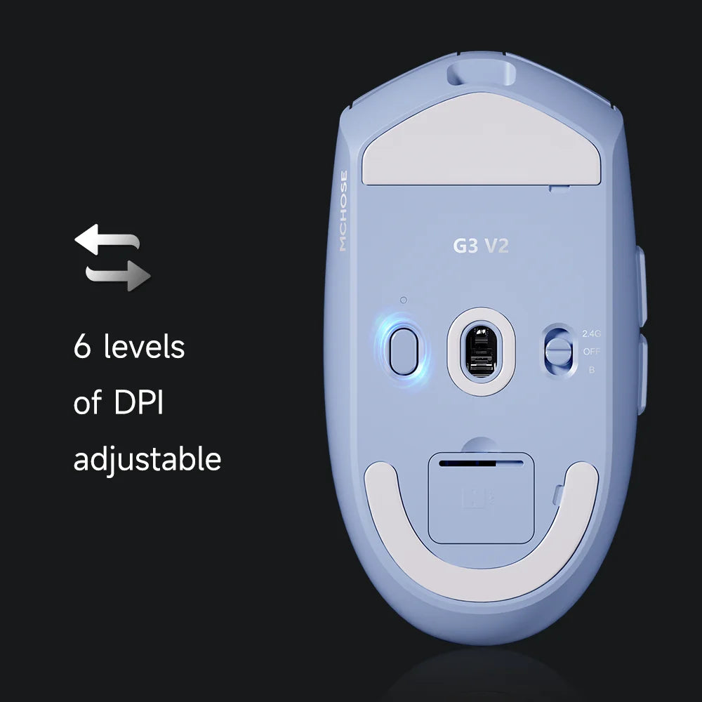 Mouse gamer inalámbrico MCHOSE G3 V2 (PAW3395)